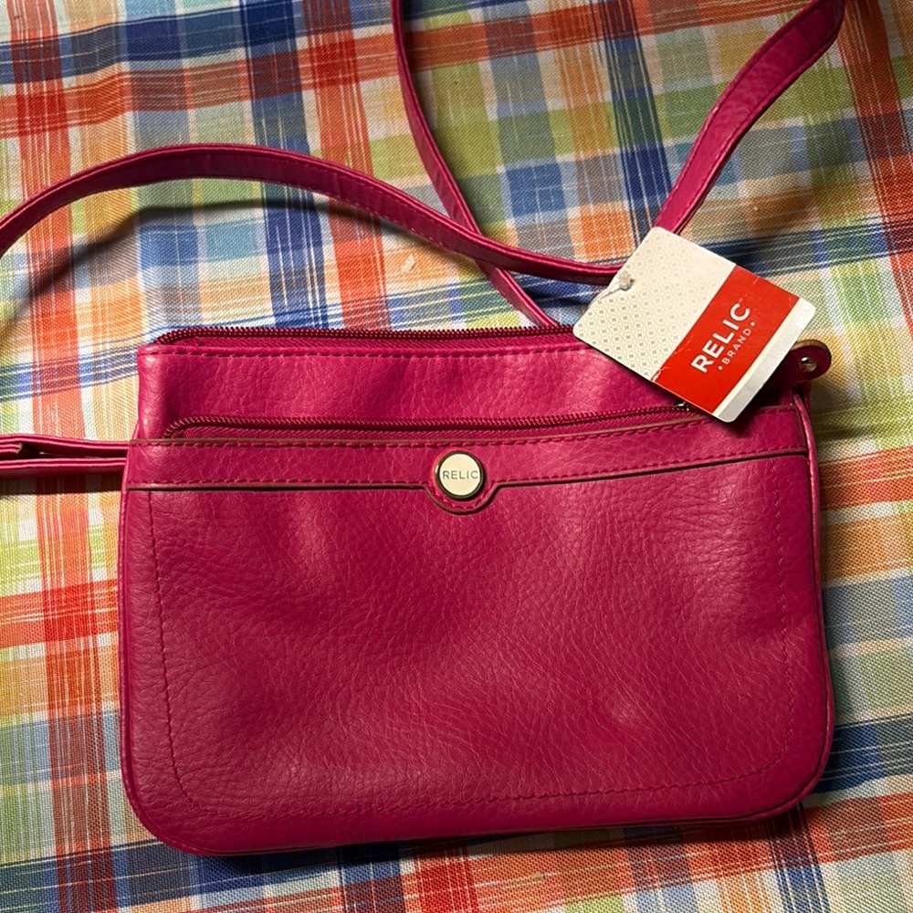 Relic Hot Pink Crossbody Shoulder Bag